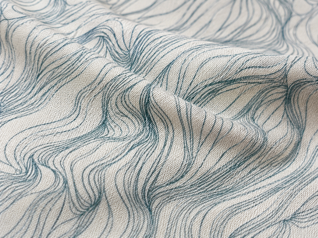 Mint Green Wave Print Shirt