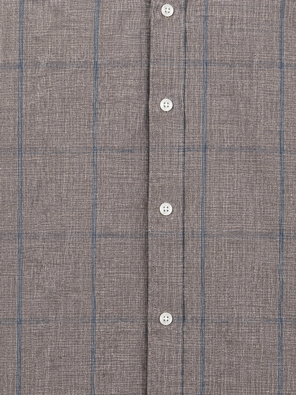 Taupe Blue Stripe Textured Shirt