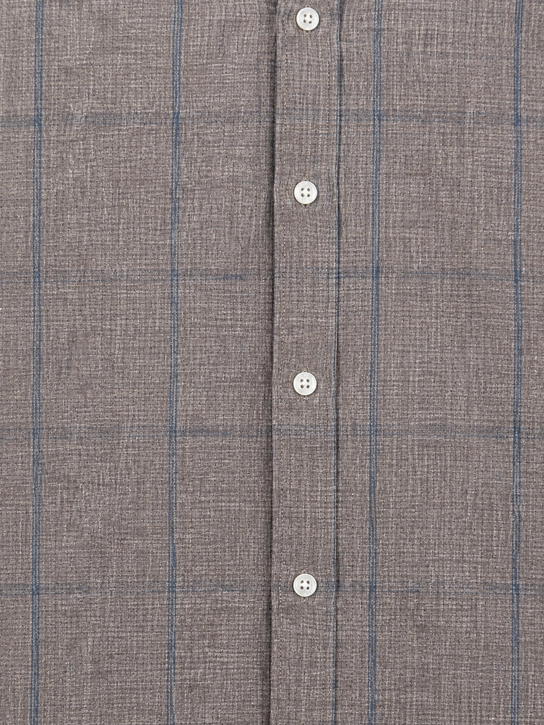 Taupe Blue Stripe Textured Shirt