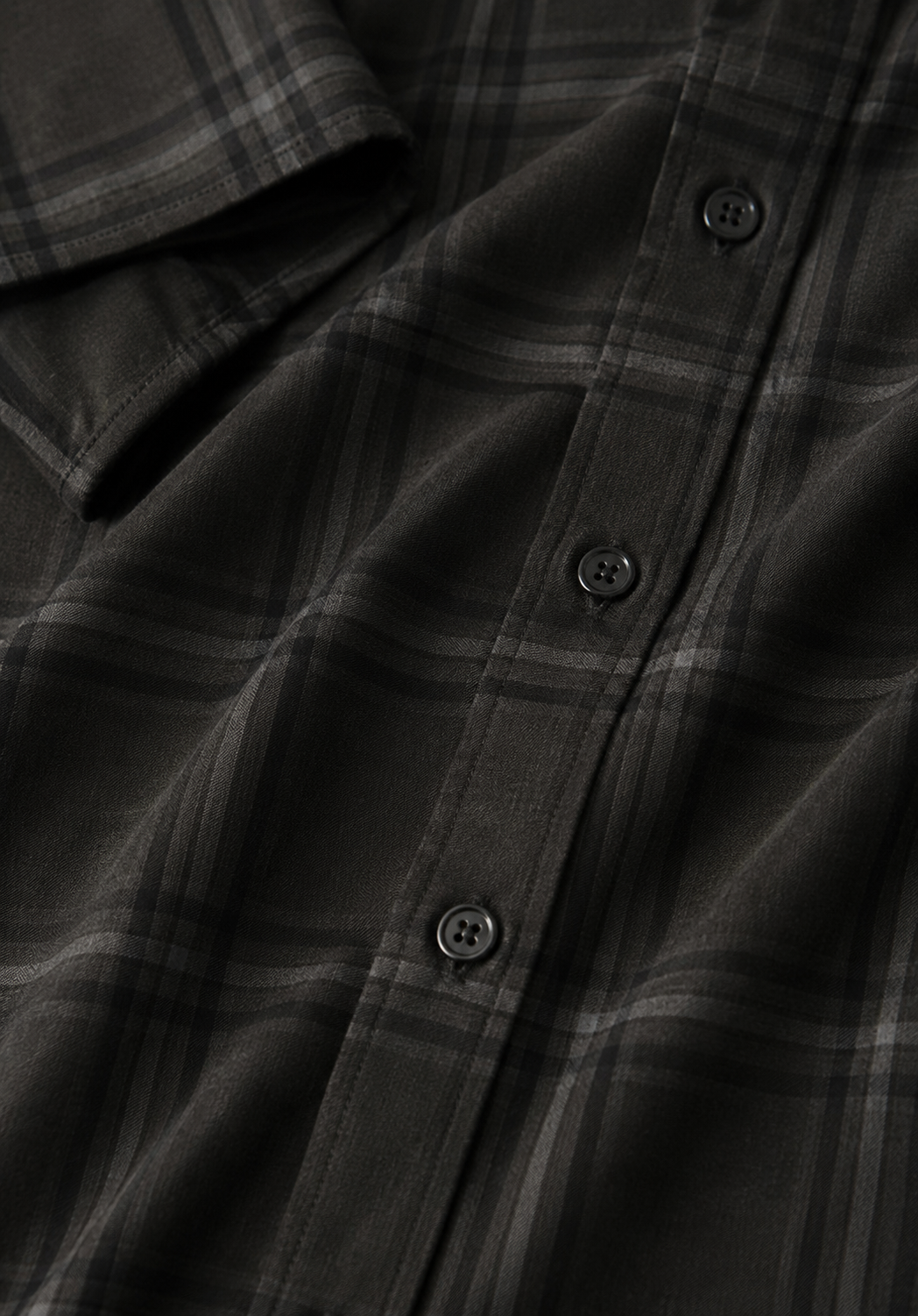 Black Charcoal Check Shirt