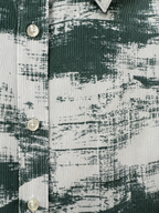 Sage Green Abstract Brush Print Shirt