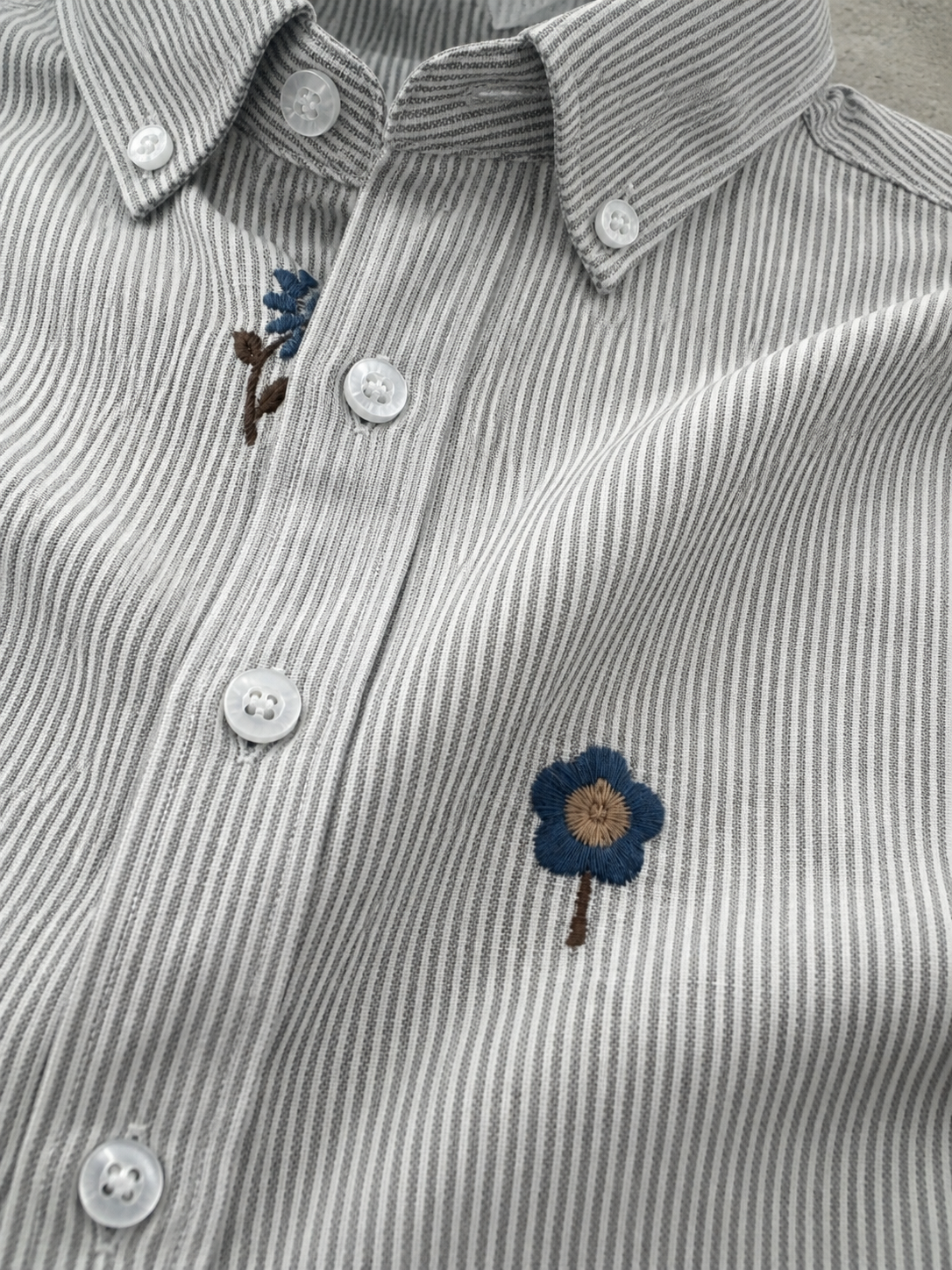 Floral Stripe Shirt